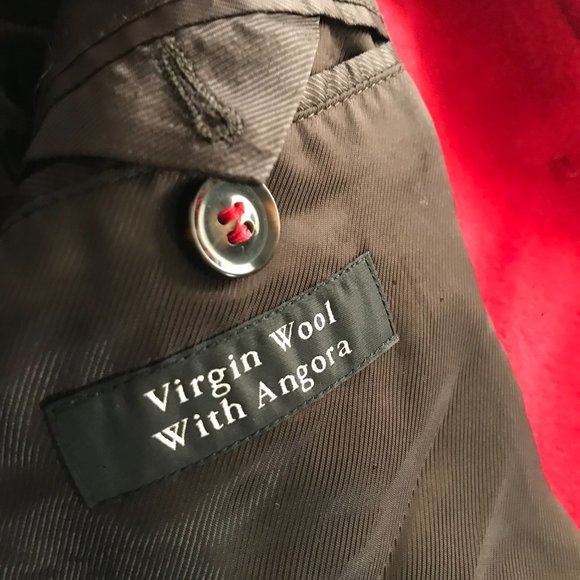 Schneiders Salzburg Sz 8 Wool Angora Blend Coat Single Breasted - Picture 7 of 10